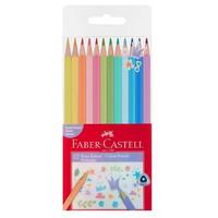 Faber-Castell Kuru Boya 12 Renk Plastik Blister Tam Boy Pastel Renkler