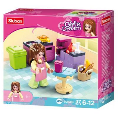 Sluban Girl's Dream B0800b Mutfak 47 Parça
