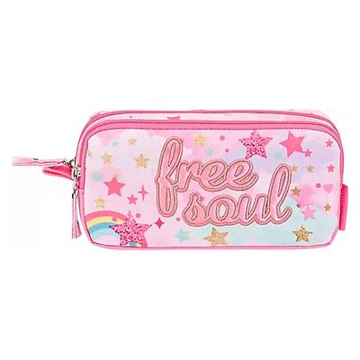 Muggle Mu-9061 Kalem Çantası Glitter Rainbow