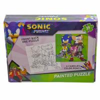 Sonic 7874 Boyamalı Puzzle 35 Parça