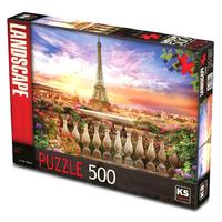 Ks Games 500 Parça Puzzle 20017 Sunset In Eiffel