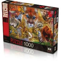 Ks Games 1000 Parça Puzzle 20567 North American Animals