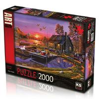 Ks Games 2000 Parça Puzzle 22502 Lakeside Cottage