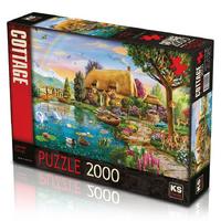 Ks Games 2000 Parça Puzzle 22505 Lakeside Cottage