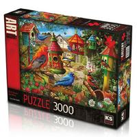Ks Games 3000 Parça Puzzle 23003 Bird House Gardens