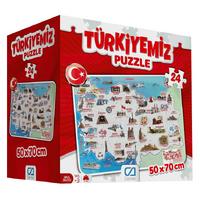 Ca Games Yer Puzzle 50X70cm Türkiyemiz