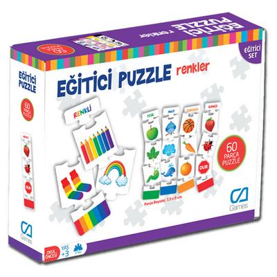 Ca Games Eğitici Puzzle 60 Parça Renkler