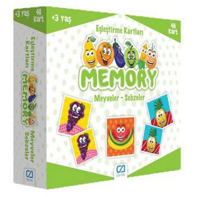 Ca Memory Eşleştirme Kartları Meyveler - Sebzeler