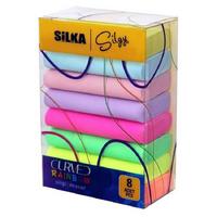 Silka Sg51 Silgi Curved Rainbow 8'Li Paket