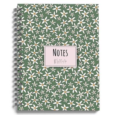 My Mia Art Mıa-002 Sert Kapaklı Spiralli Defter 14X20 192 Sayfa Çizgili Starflower-Midi