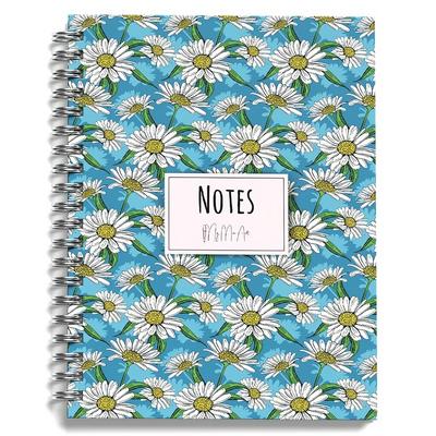 My Mia Art Mıa-002 Sert Kapaklı Spiralli Defter 14X20 192 Sayfa Çizgili Daisy-Midi