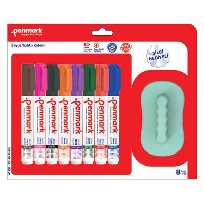 Penmark Hs-305-Tks08 Beyaz Yazı Tahtası Kalemi Ve Silgisi Set