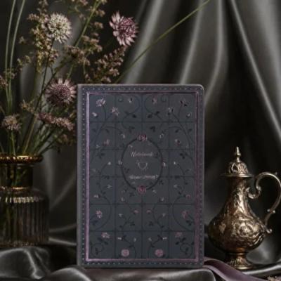 Victoria's Journals Fleur Defter 126-2647 15X21 Noktalı Siyah