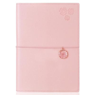 Victoria's Journals 126-2739 Esnek Defter Lastikli A5 Noktalı Pembe
