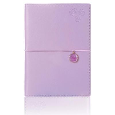 Victoria's Journals 126-2740 Esnek Defter Lastikli A5 Noktalı Lila