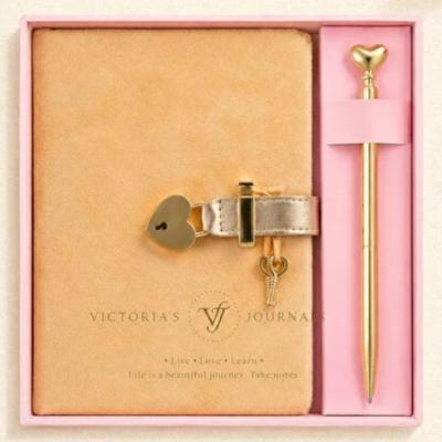 Victoria's Journals Hush Hush Kilitli Defter Kutulu Kalemli Set Vizon