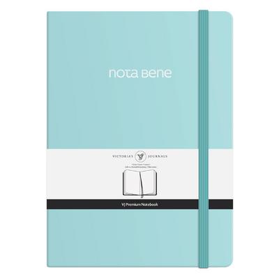 Victoria's Journals Premium Nota Bene A4 Defter Çizgili Turkuaz