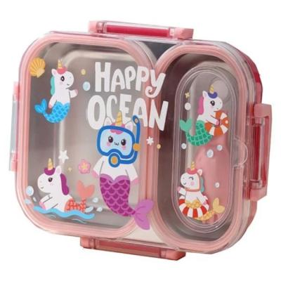 Vagon Life Vgn-7163 Paslanmaz Çelik Beslenme Kabı Lunchbox Pembe