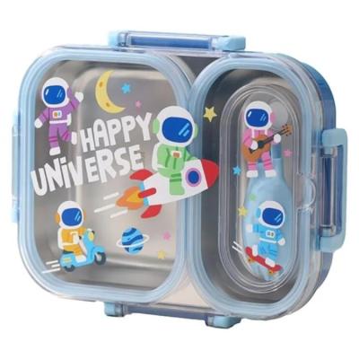 Vagon Life Vgn-7163 Paslanmaz Çelik Beslenme Kabı Lunchbox Mavi