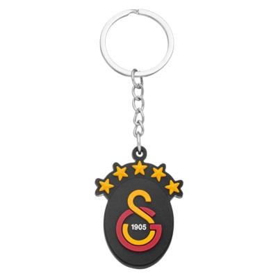 Galatasaray 26002 5 Yıldız Siyah Arma Silikon Anahtarlık