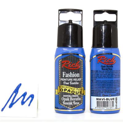 Rich Fashion Boyutlu Boncuk Boya 60Cc Opak Mavi