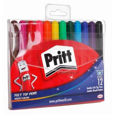 Pritt Keçeli Boya Kalemi Jumbo 12 Renk