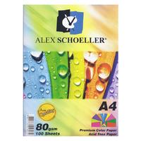 Alex Schoeller Renkli Fotokopi Kağıdı A4 50'Li Karışık Paket