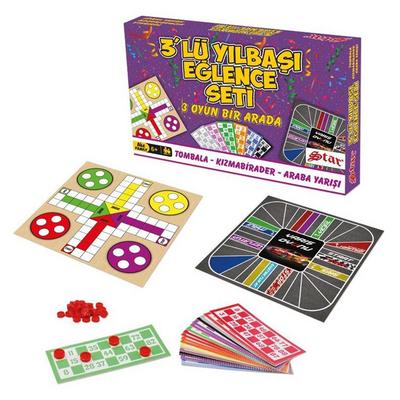 Star 3'Lü Yılbaşı Eğlence Seti Tombala, Kızmabirader, Araba Yarışı