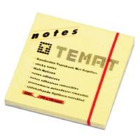 Temat Yapışkanlı Not Kağıdı 75X75mm 100'Lü Pastel Sarı