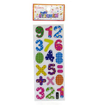 Ticon Sticker Puffy Kabartma Etiket 348895 Rakamlar