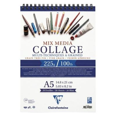 Clairefontaine College Mix Media Defteri 225Gr A5 14,8X21cm 20 Yaprak