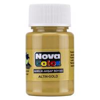 Nova Color Akrilik Ahşap Boyası 30Cc Altın