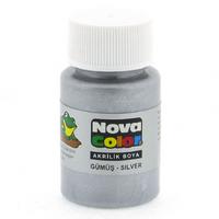 Nova Color Akrilik Ahşap Boyası 30Cc Gümüş