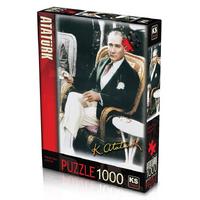 Ks Games 1000 Parça Puzzle 11195 Kahve İçen Atatürk