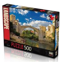 Ks Games 500 Parça Puzzle 11304 Old Mostar Bridge Bosna Hersek