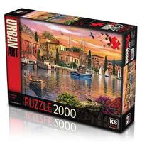 Ks Games 2000 Parça Puzzle 11308 Harbour Sunset