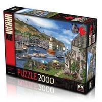 Ks Games 2000 Parça Puzzle 11386 The Village Harbour