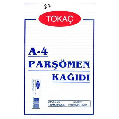 Çizgili Parşömen Kağıdı 50'Li Paket