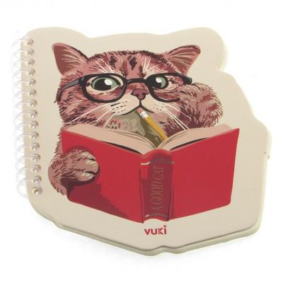 Vuki 0106-6 Şekilli Spiralli Not Defteri Kedi (Adet)