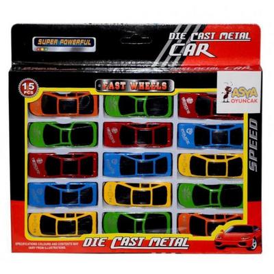 Fast Wheels Metal Oyuncak Araba Seti 15'Li