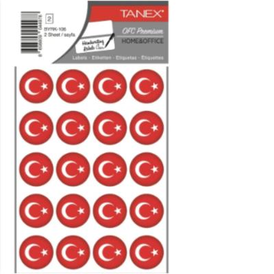 Tanex Ofc Premium Etiket Byrk-106 25Mm Bayrak
