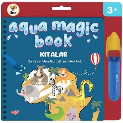 Lino Aqua Magic Book Su İle Renklendirilen Sihirli Boyama Kitabı Kıtalar