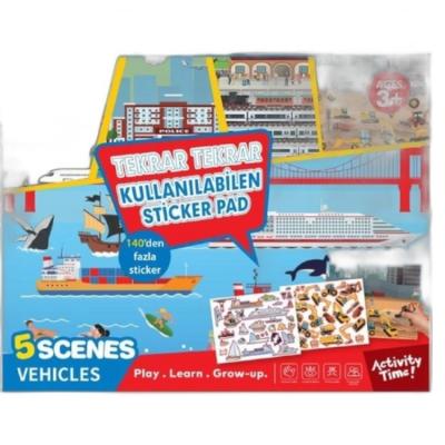 Lino Tekrar Kullanılabilen Sticker Pad Büyük Boy Taşıtlar