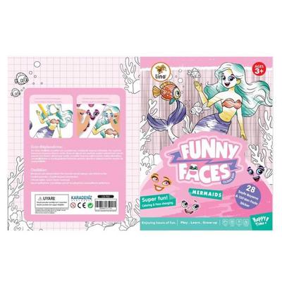 Lino Funny Faces Stickerlı Boyama Kitabı Denizkızı