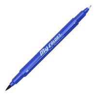 Dong-A My Color 2 Brush Fırça Uçlu Çift Taraflı Keçeli Kalem 15 Blue