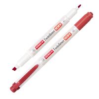 Dong-A Twinliner Soft Çift Taraflı İşaretleme Kalemi 13 Red