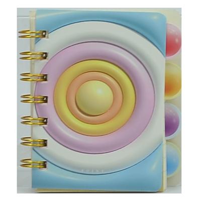 Taros 7444 Candy Seperatörlü Mini Not Defteri 10X10cm 80 Yaprak Çizgili