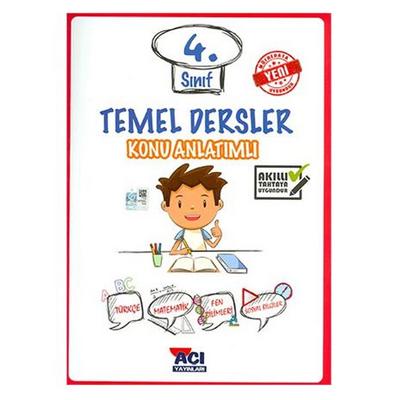 Açı Yayınları Konu Anlatımlı 4.Sınıf Temel Dersler