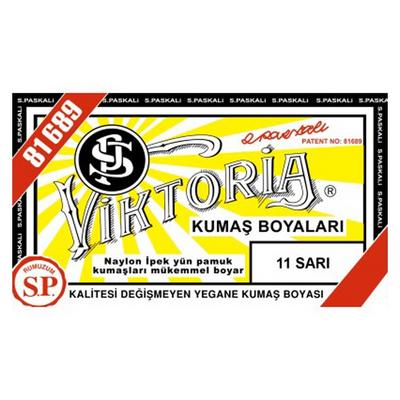 Viktoria Toz Kumaş Boyası 12Gr 11 Sarı