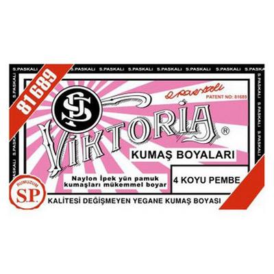 Viktoria Toz Kumaş Boyası 12Gr 4 Koyu Pembe